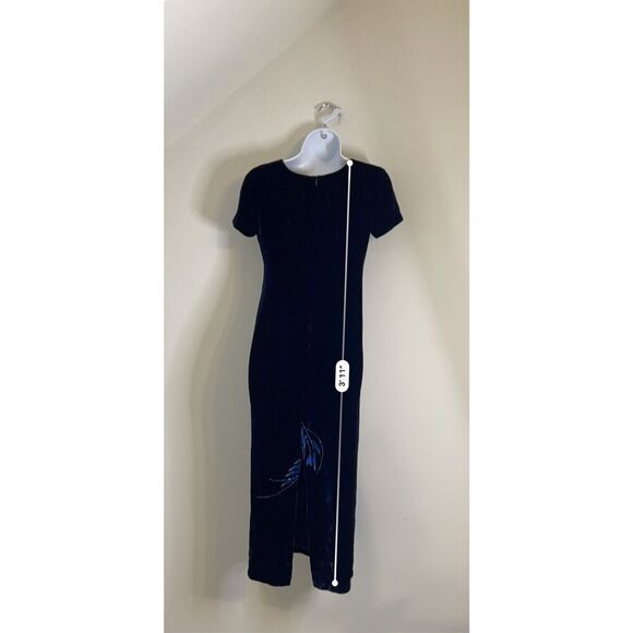 Women’s Whimsy Blue Velvet Maxi Dress XS/S - Picture 6 of 9